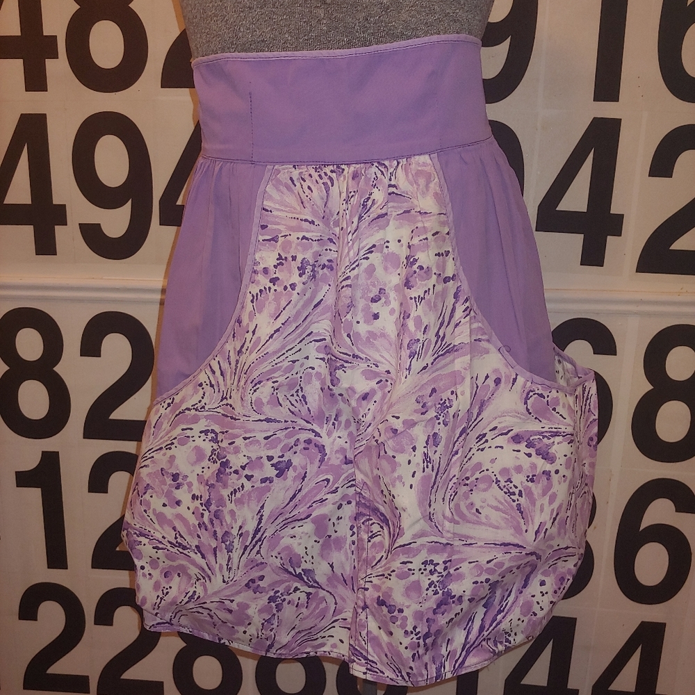 Vintage Handmade Printed Half Apron